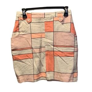 Forever 21 Linen Blend Mini Skirt Size Small
